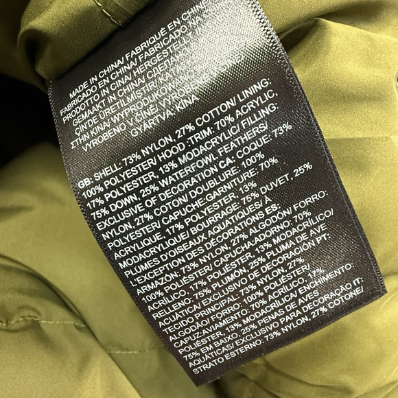 The North Face Mens Explore Farther 550 Fill Down Parka MEDIUM Olive Green NEW - Picture 6 of 11